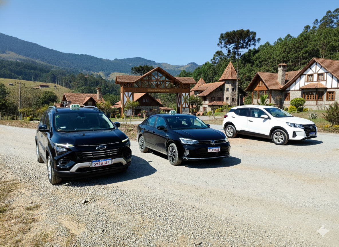 Frota de táxis executivos em Campos do Jordão